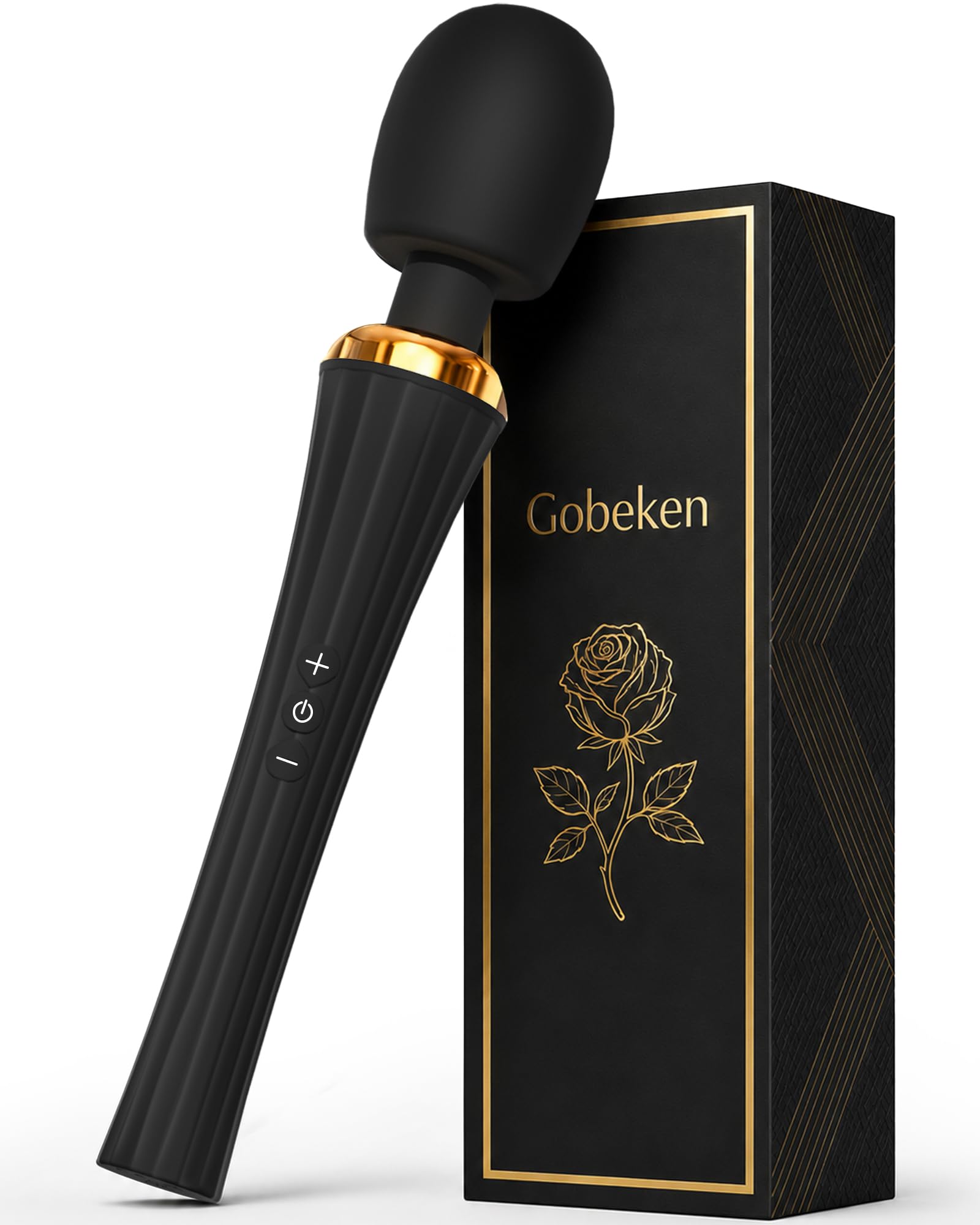 Gobeken Vibromasseur, femme clitoridien puissant Tête flexible, Vibromasseurs Sex toýs homme couple fem 5 fréquence, Sextoyse femme clitoridienne 3 intensité, Gode vibro-masseur Sex toys Vibro noir