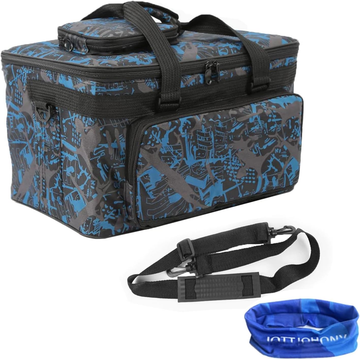 Art Supplies Organizer Bag Craft Tool Storage Tote Arts and Crafts Carrying Case Artist Travel Carrier Bag with Headband Waterproof Paint Box Foldable For Drawing Sketch Painting Sewing Large Capacity