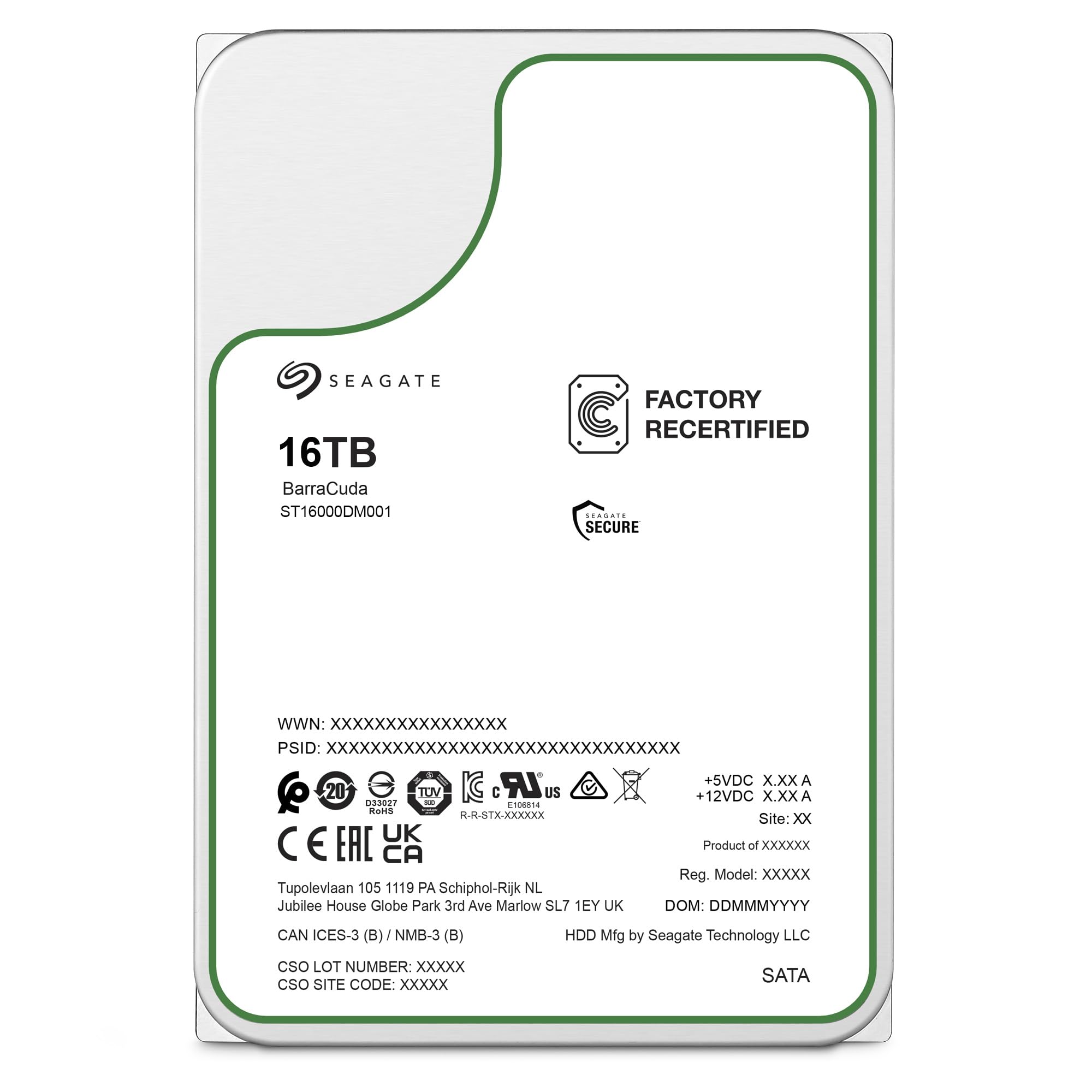Amazon | Seagate BarraCuda 16TB ST16000DM001 3.5インチ 内蔵