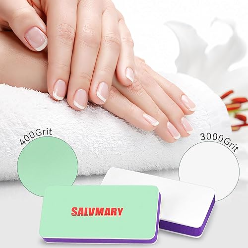 Miniatura 7 de Kit de abrillantador de uñas, 2 lados brillantes para pulir uñas, esponja pulidora de grano 4003000, 2 unidades