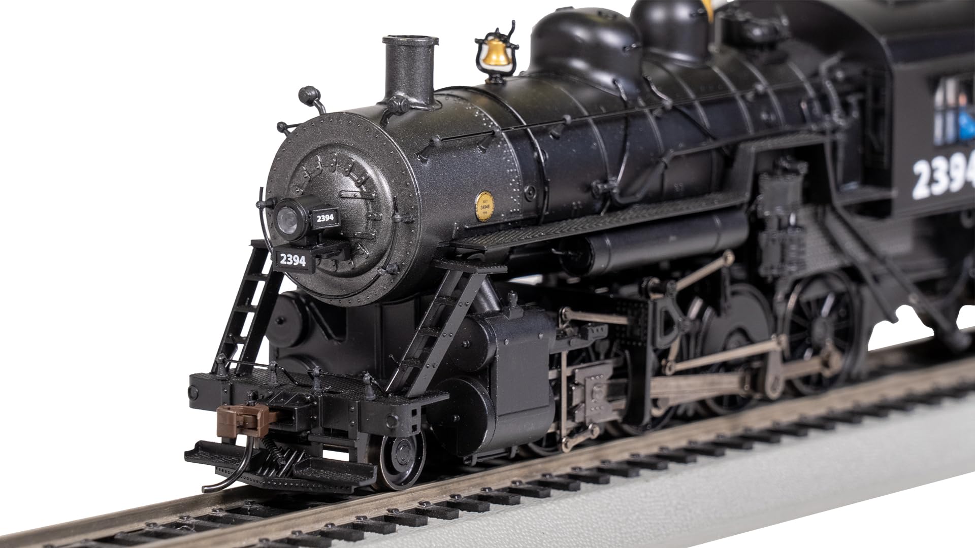 Bachmann Spectrum 2-8-0 with alternate tender. This 2-8-0 locomotive is in the que for dcc installation