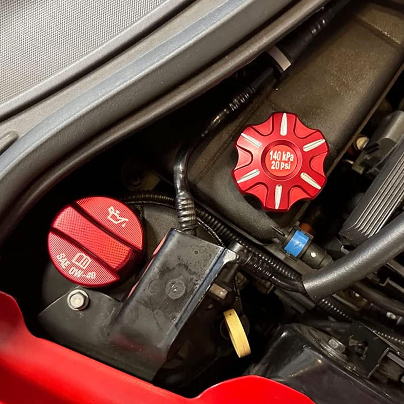 Engine Oil Cap Radiator Cap Washer Cap Brake Fluid Cap