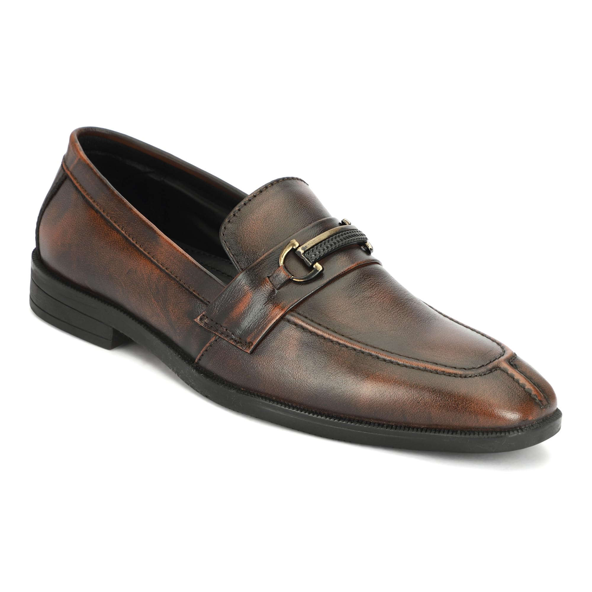 FUMIO Mens Brown Rich Quality Genuine Leather Buckle Pointed Formal Shoe 8 UK/India (B0DC4DSB56) Amazon Price History, Amazon Price Tracker