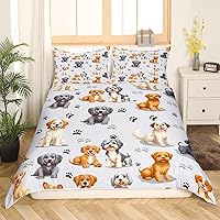 Vista 35 de Feelyou - Juego de ropa de cama con funda de edredón de dibujos animados para niños, niñas y adolescentes, con estampado de vehículos modernos