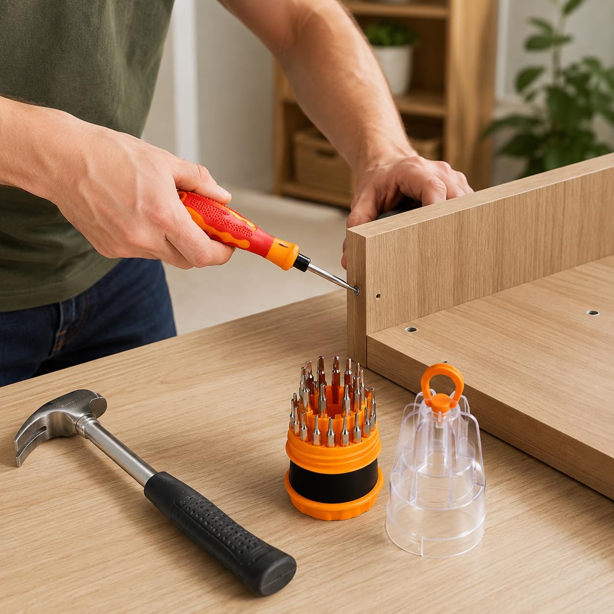 Sulfar Hand Tool Kit: Hammer & Screwdriver Combo -7