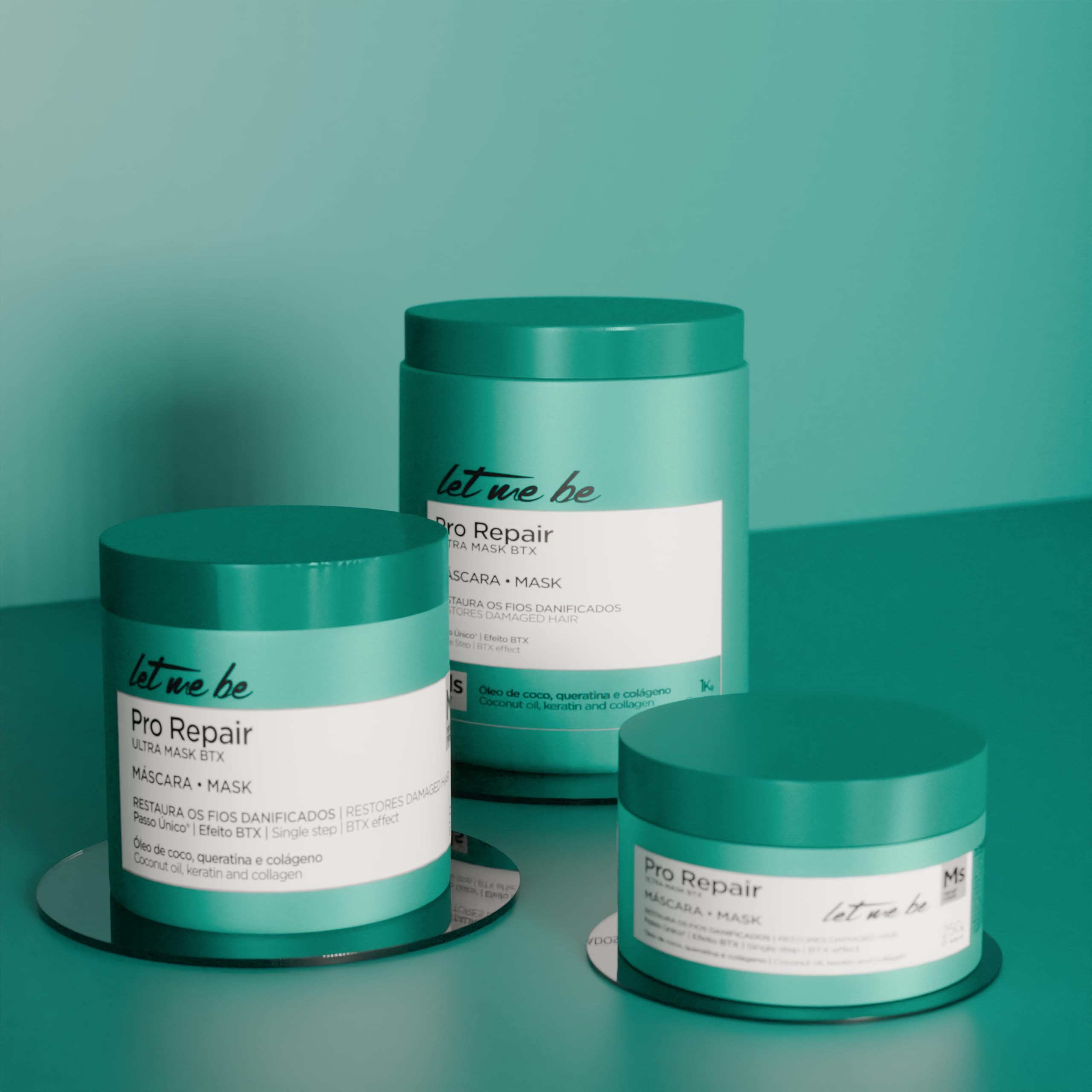 Let Me Be, BTX Capilar Pro Repair Ultra Mask One Step, Professional Volume Reducer, Coconut Oil Keratin and Collagen - Image 2