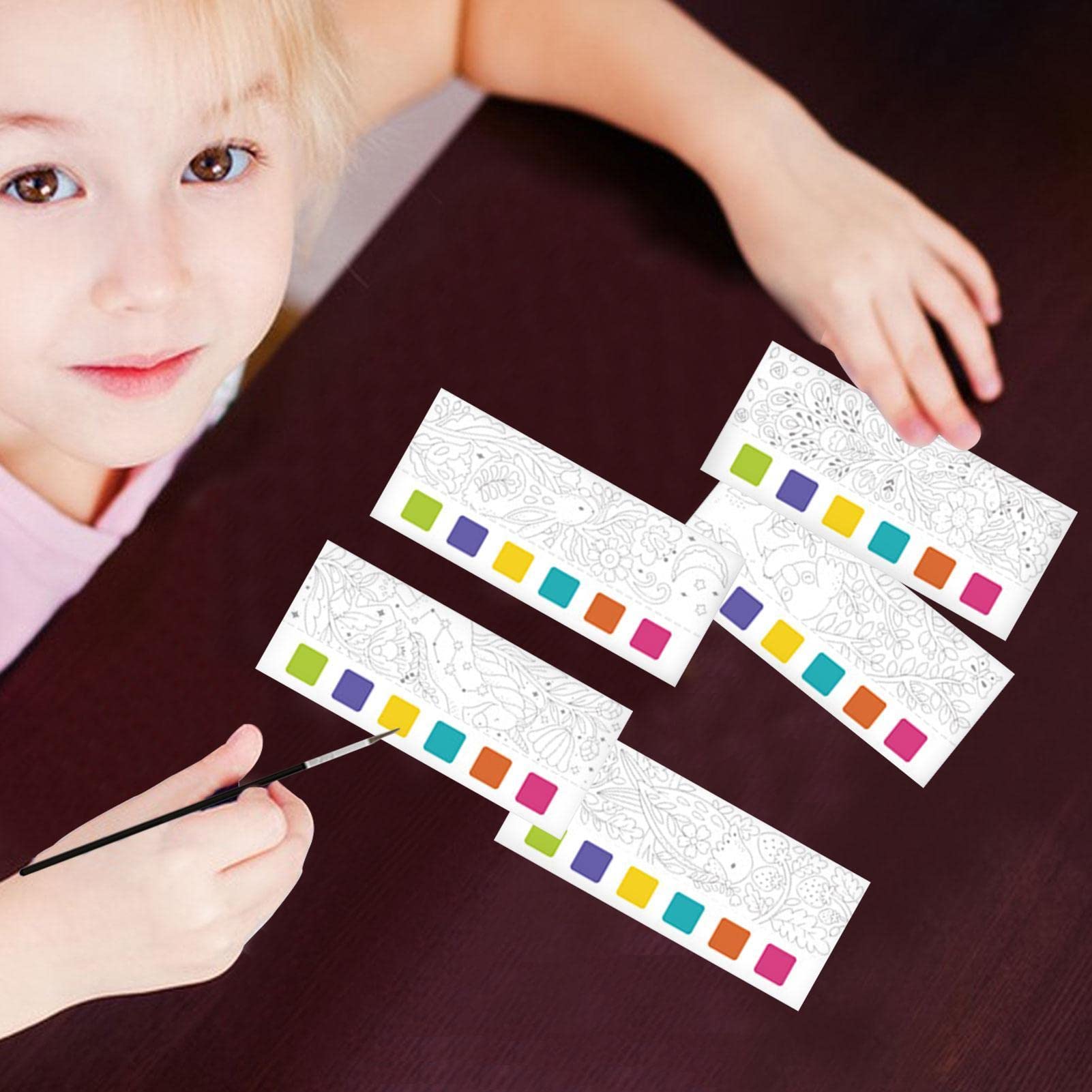 子供が描いた絵　水彩絵の具 Amazon.co.jp: 水彩絵の具の本 |絵の具付きポケット水彩画ブック |子供