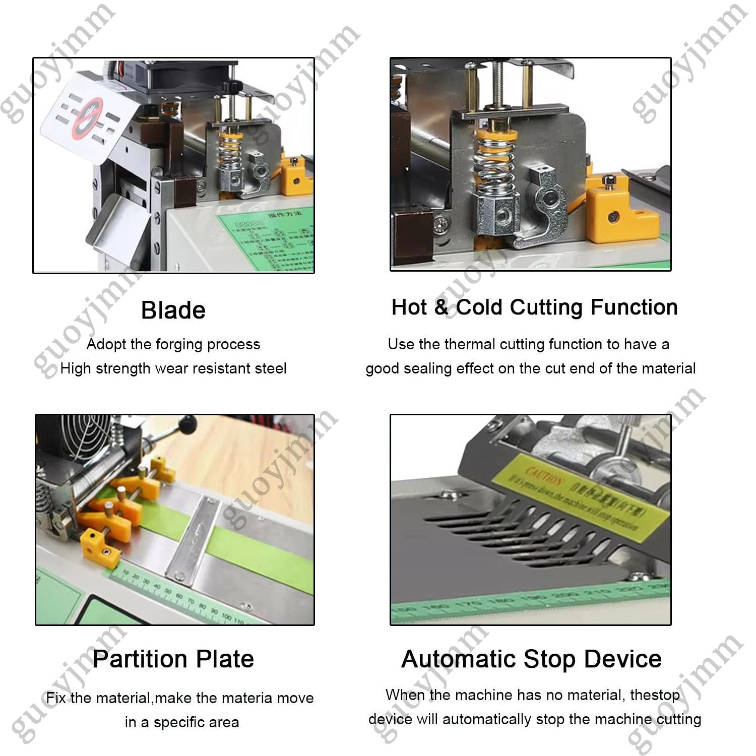Cortadora automática de cinta fría y caliente, máquina de corte de cinta textil de 400 W para cinta adhesiva y cintas, ideal para bandas elásticas y cintas