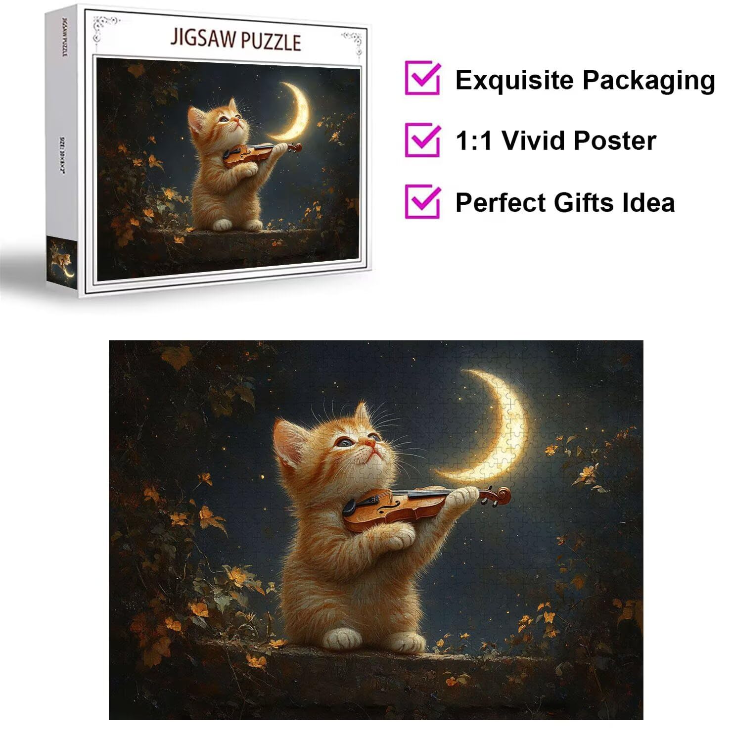 Puzzle 6000 Pezzi gatto Puzzle Classici per Gioco Familiare, n-513