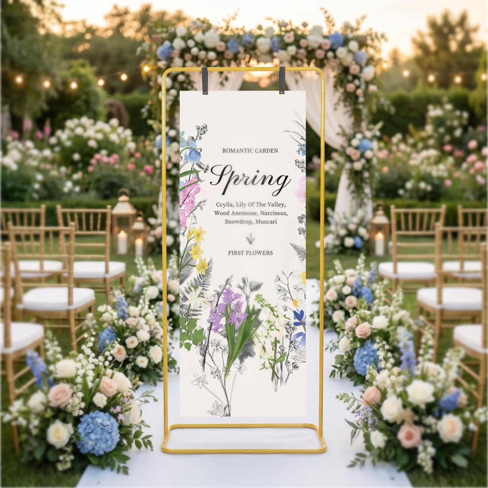 ohbien Support pour panneau de mariage