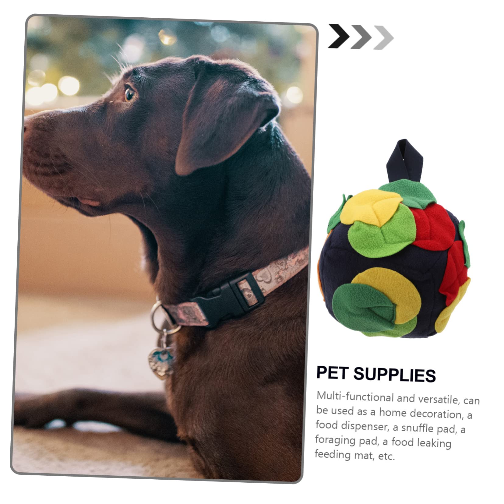 FOMIYES 3piezas Pelota De Forraje para Juguete Interactivo Alfombrilla para Oler Dispensador De Comida para Cachorros y Retro