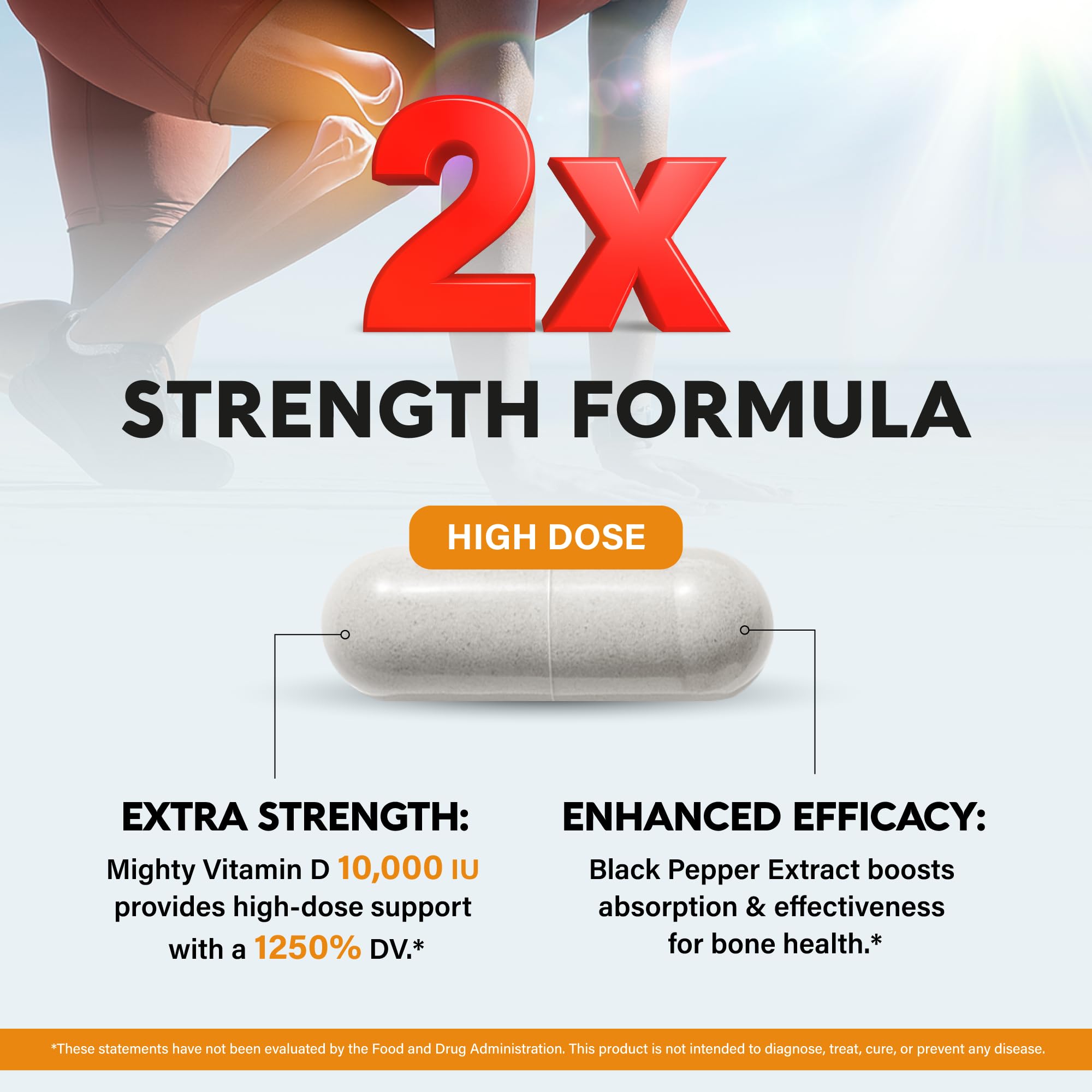 Vitamin D3 K2 - Vitamin D3 10000 iu & K2 as MK-7 120 mcg Complex - 120 Caps — Amazon image 7