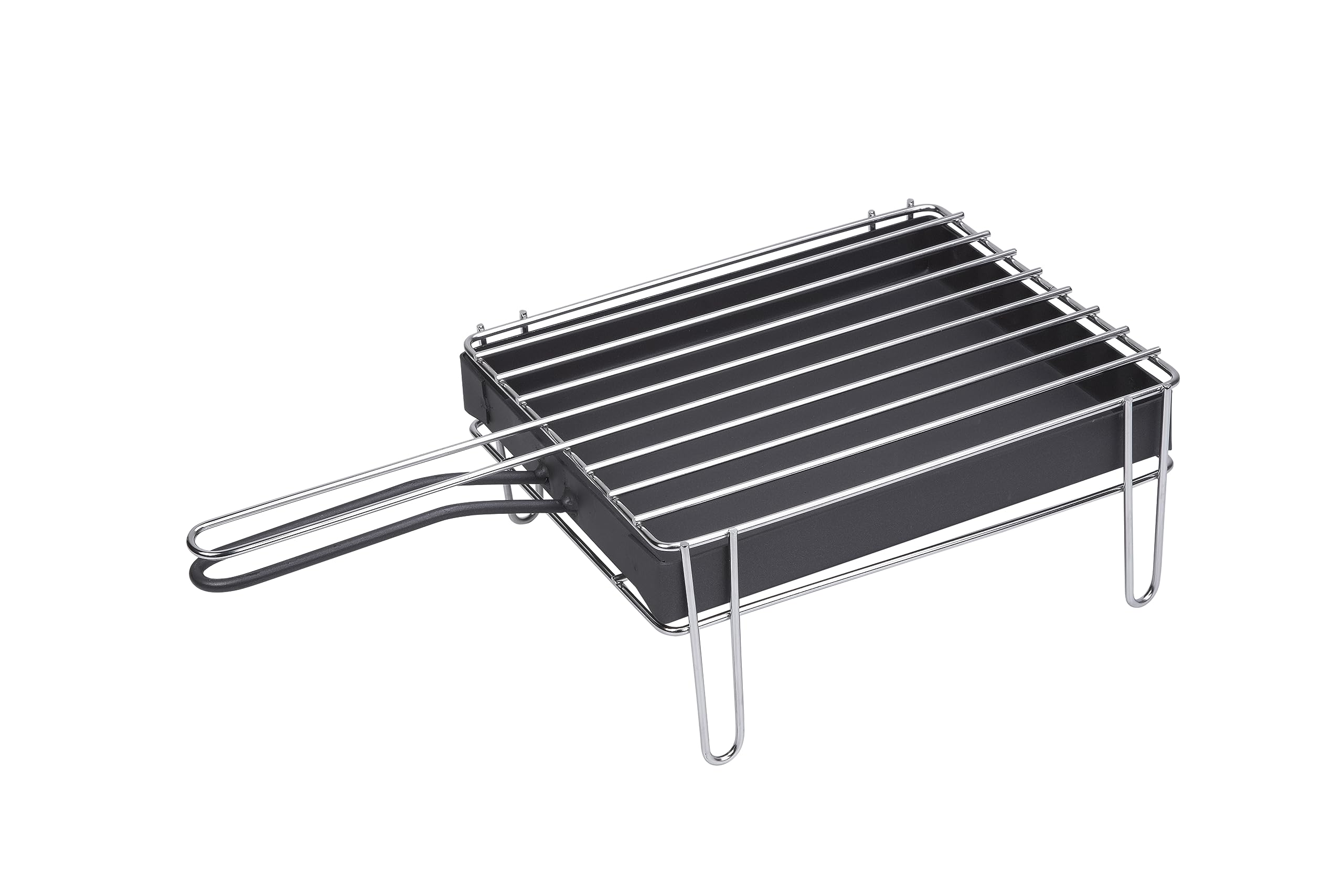Sauvic Barbecue da Tavolo Inossidabile 25x20 cm con cassetto