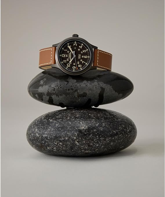 Timex Expedition Scout 40mm Mens Analog Watch | Luminous Hands | Durable Comfortable Adjustable Strap | 24 Hour Time | Rugged Outdoor Watch | 50M Water Resistance