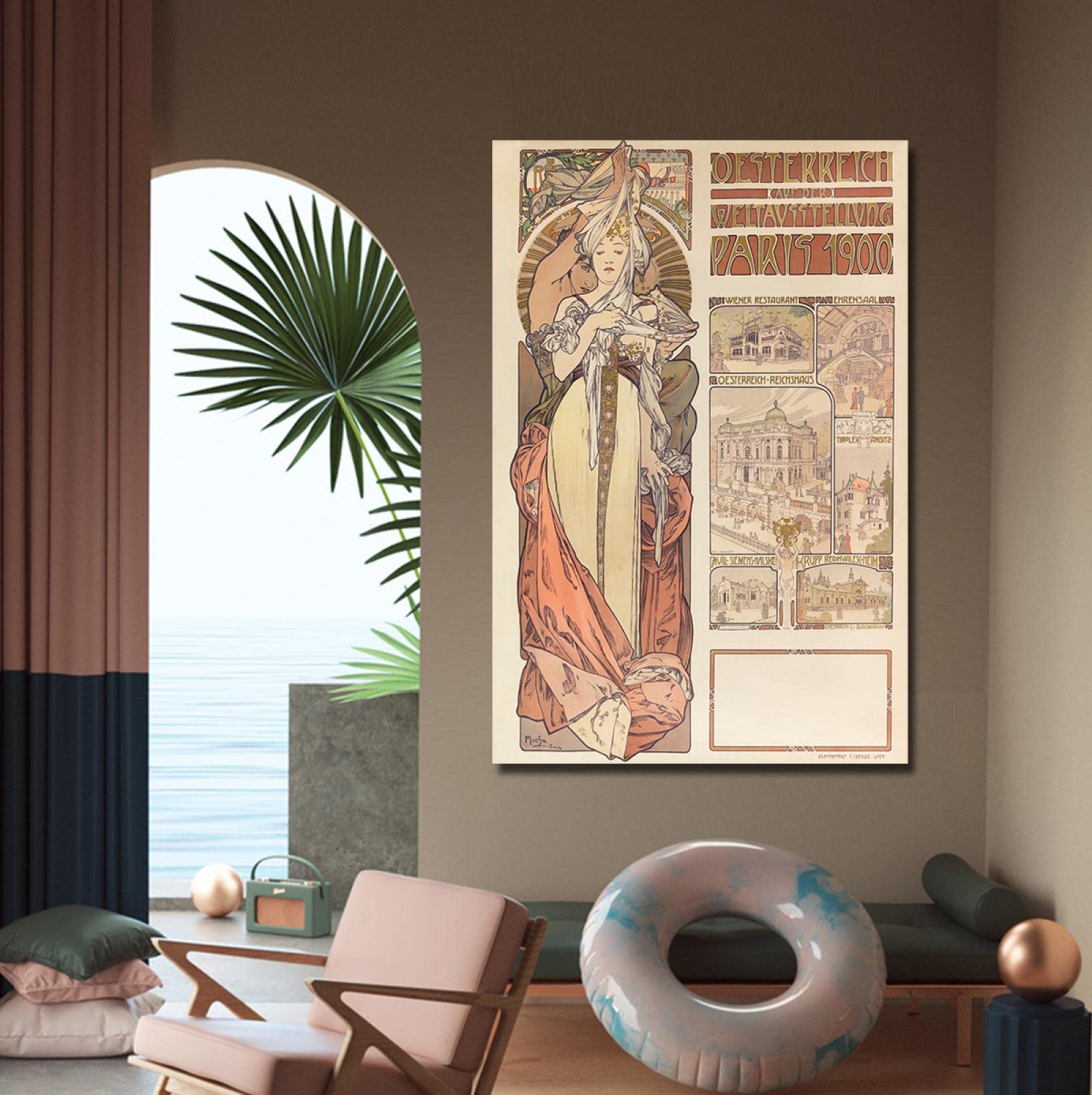 Amazon｜アルフォンスミュシャ有名なヴィンテージクラシック絵画複製