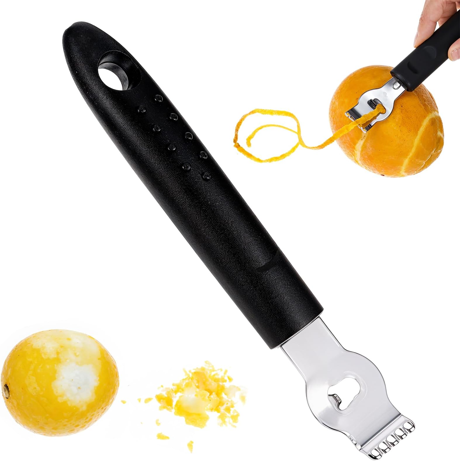 OXO Good Grips Citrus Zester With Channel Knife, Black, 42 x 110 x 265 ...