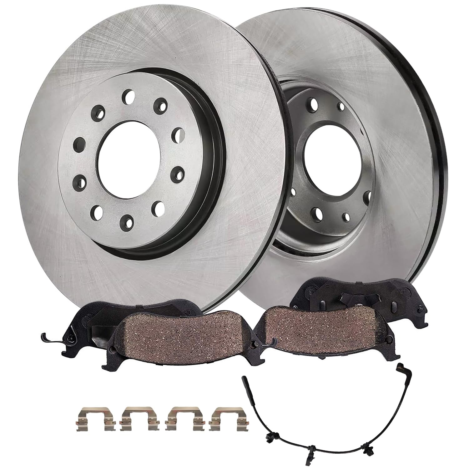 Detroit Axle - 4pc Rear Brake Kit for 2020 2021 2022 2023 2024