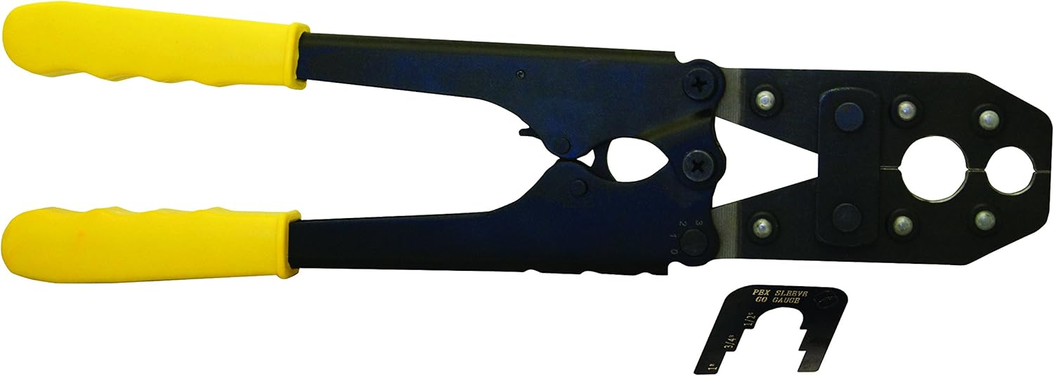 Apollo Pex 69ptkh0014ss 1 2 Inch 3 4 Inch Combo Stainless Steel Crimping Tool Amazon Com