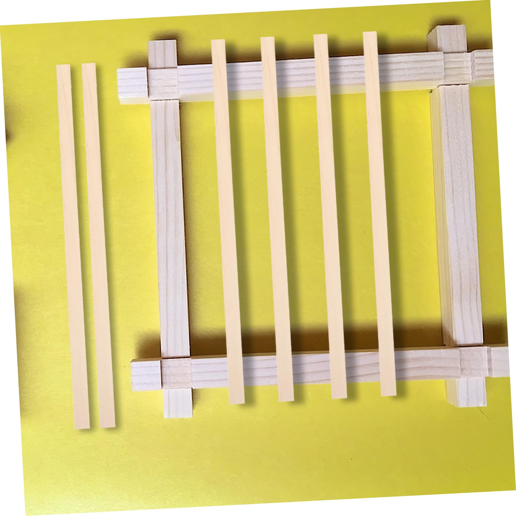 Anneome Selbstgemacht Holzstäbe aus Unbehandeltem Holz mit Glatter Oberfläche und Flexibler Struktur 60 Stück für Kreative Selbstgemacht Projekte und Modellbau