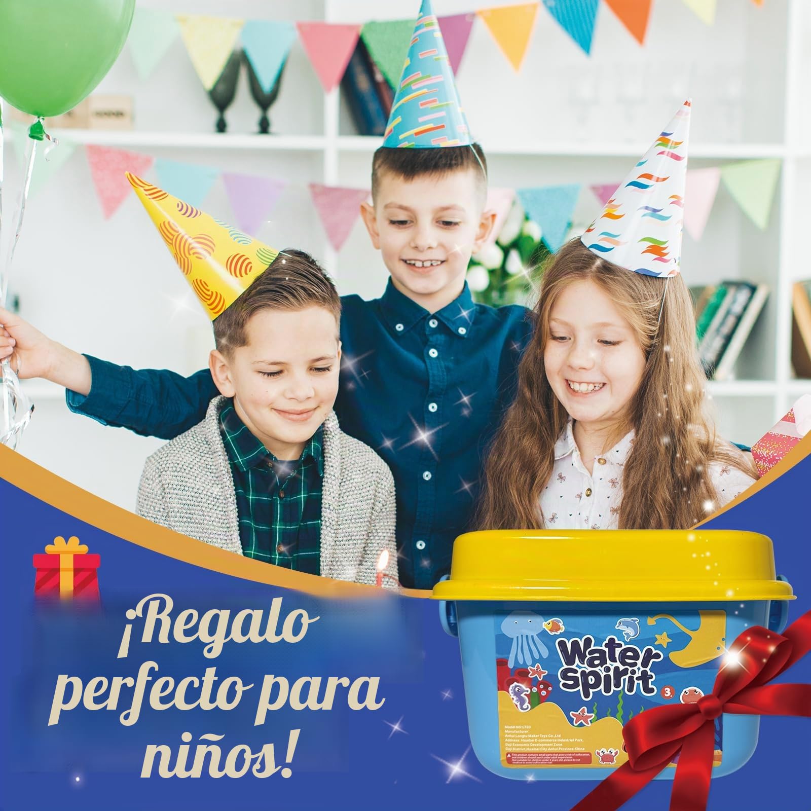 ZLDHMA Magic Water Elf Kit 50 Pcs – Aqua Gelz Set Creativo 3D con 100ML 20 Geles de Colores y 16 Moldes – Juguete Educativo DIY para Niños y Niñas 3+ Años – Regalo Original Infantil