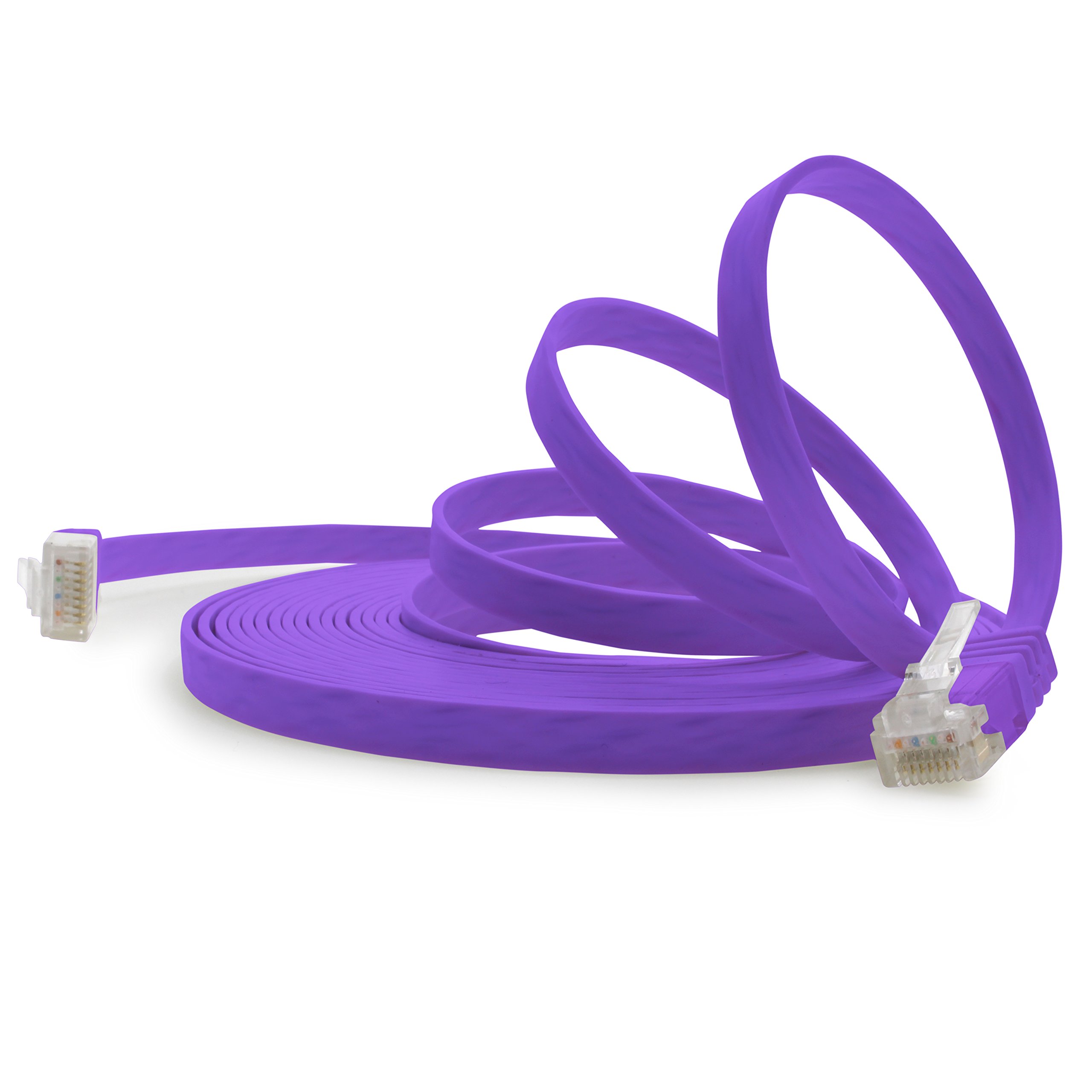 1aTTack.de Cable de red plano cat. 6, ultraplano, cat. 6, 10 m, color marrón, 1000 Mbit/s, Gigabit LAN (RJ45) — view 35