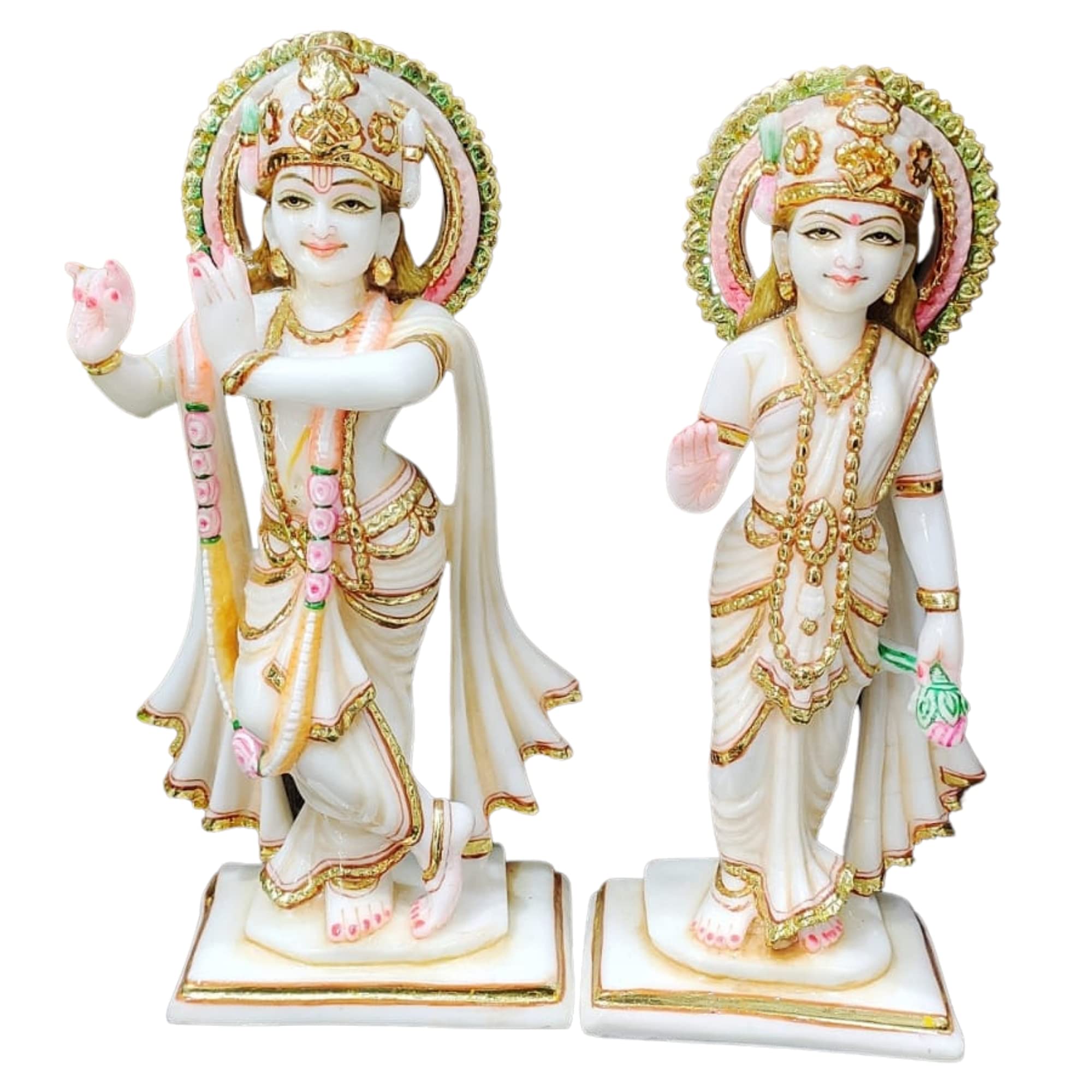Amazon.co.jp: Radha-Krishna 像 12インチ マーブル ラーダ クリシュナ 