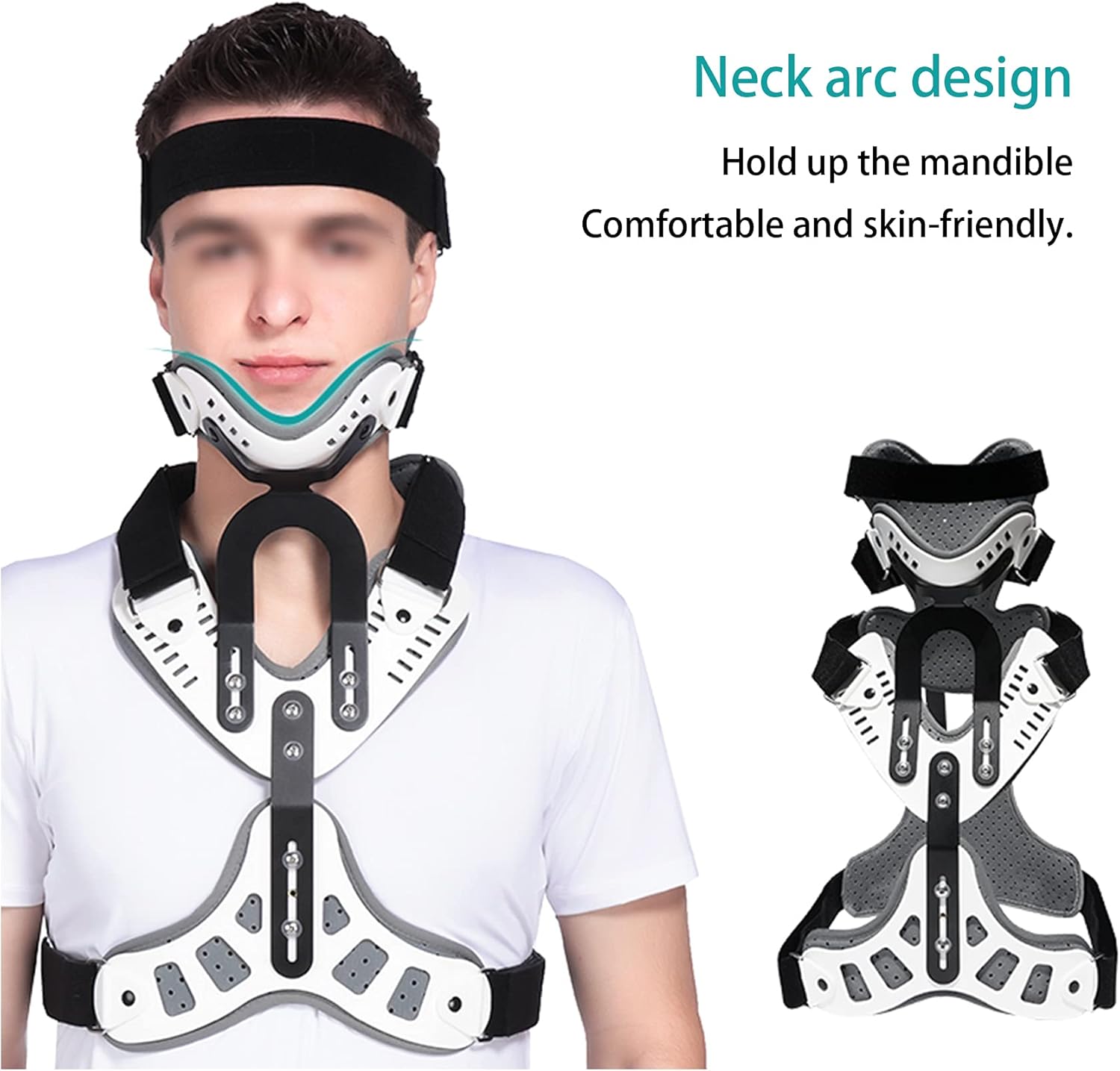 Cervical Rehabilitation Brace Adjustable Orthosis Cervical Thoracic Halo Brace Head Neck Chest Thoracic Orthosis Fracture Fixation Cervical Vertebra Rehabilitation Support