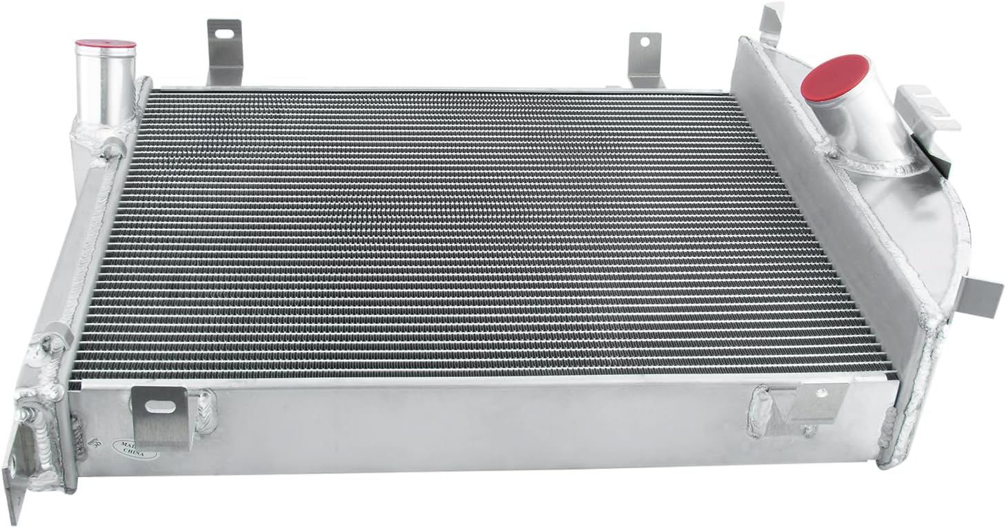 Aluminum Radiator for 1928 1929 28 29 Ford Model A/Model AA/Sedan Delivery Base 3.3L L4 Gas 4 Row Core Downflow Radiators Only Manual Transmission