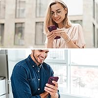 Vista 1128 de Miracase Funda diseñada para iPhone 13 Pro Max con protector de pantalla, [forro de microfibra suave antiarañazos], funda protectora de silicona