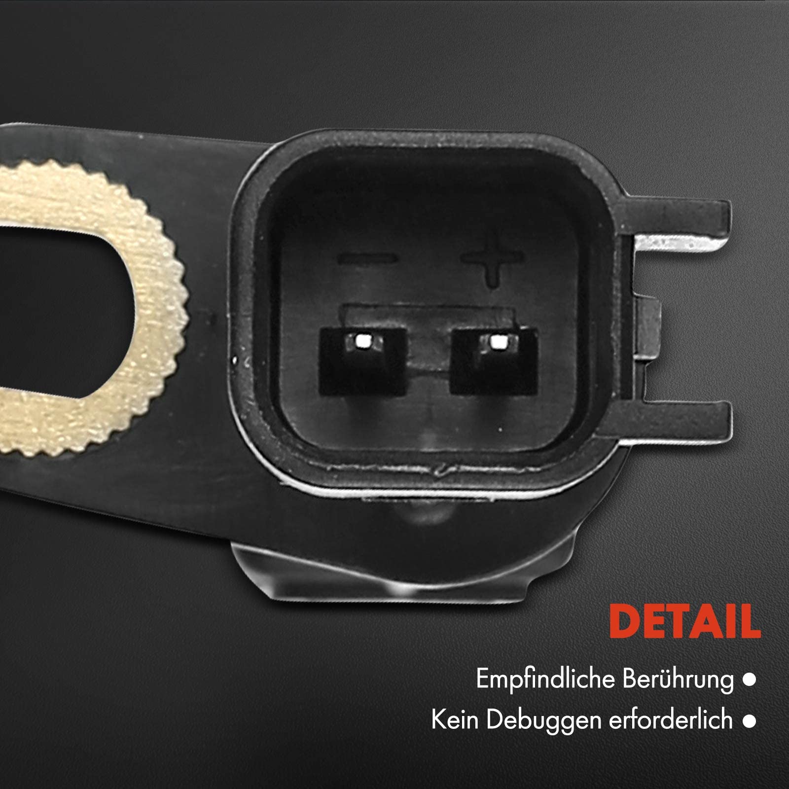 Frankberg 2x Sensori Velocità Ruota Sensore ABS 2-Poli Compatibile con Wrangler III JK Nitro Cherokee KK Compass MK49 Replace# 52125003AD,ALS1932