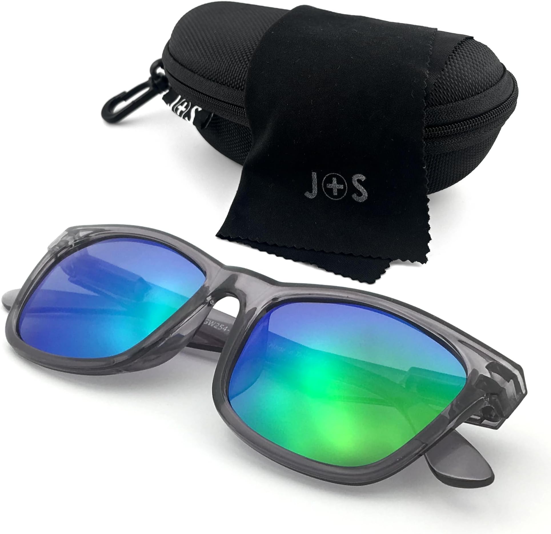 Mission Mark II Rectangle Polarized Sunglasses for Men | Spring Hinge Frame | Polarized 100% UV 400 | Medium-Small Fit