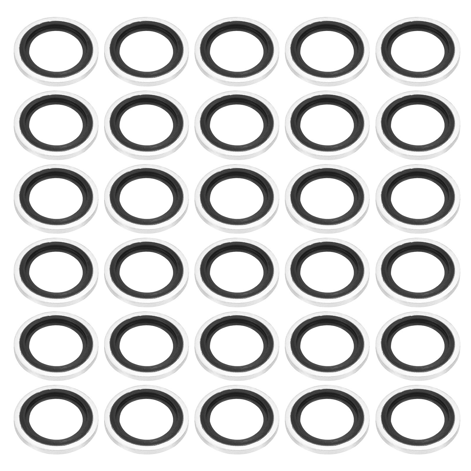 PATIKIL G3/8" Self-Centered Bonded Sealing Gasket