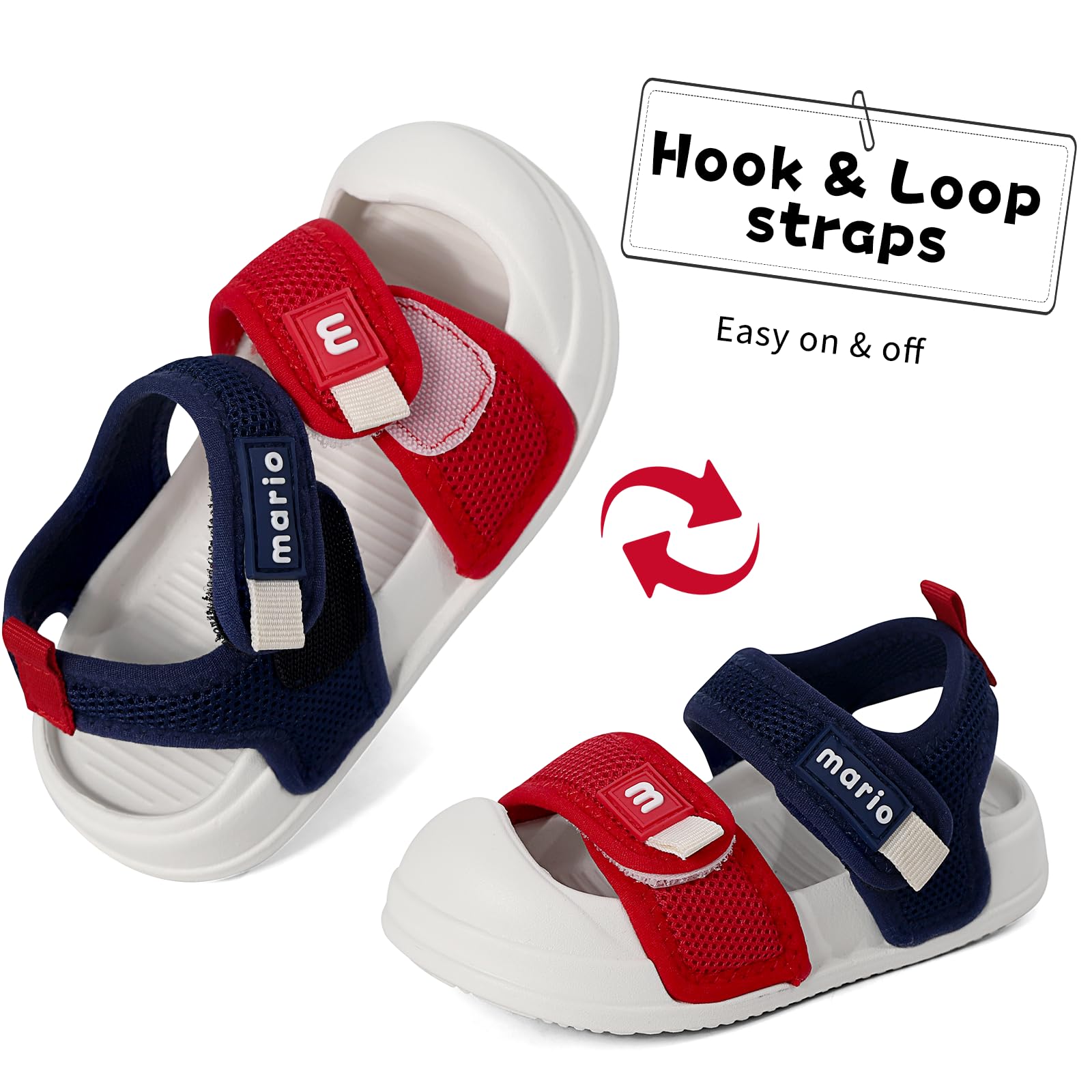 MK MATT KEELY Sandale Enfant Garcon Fille Sandales de Marche Bébé Bout Fermé Chaussure Été Confortable Plage