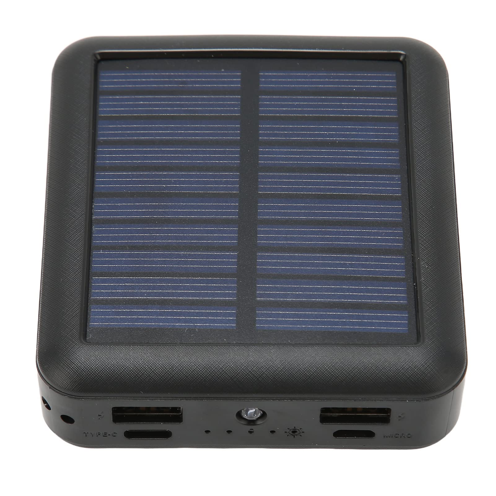EMUKOEP Chargeur Solaire 20000mAh avec Port USB C, Banque d'alimentation Solaire Durable pour Téléphone pour la Randonnée et Les Voyages (Noire)