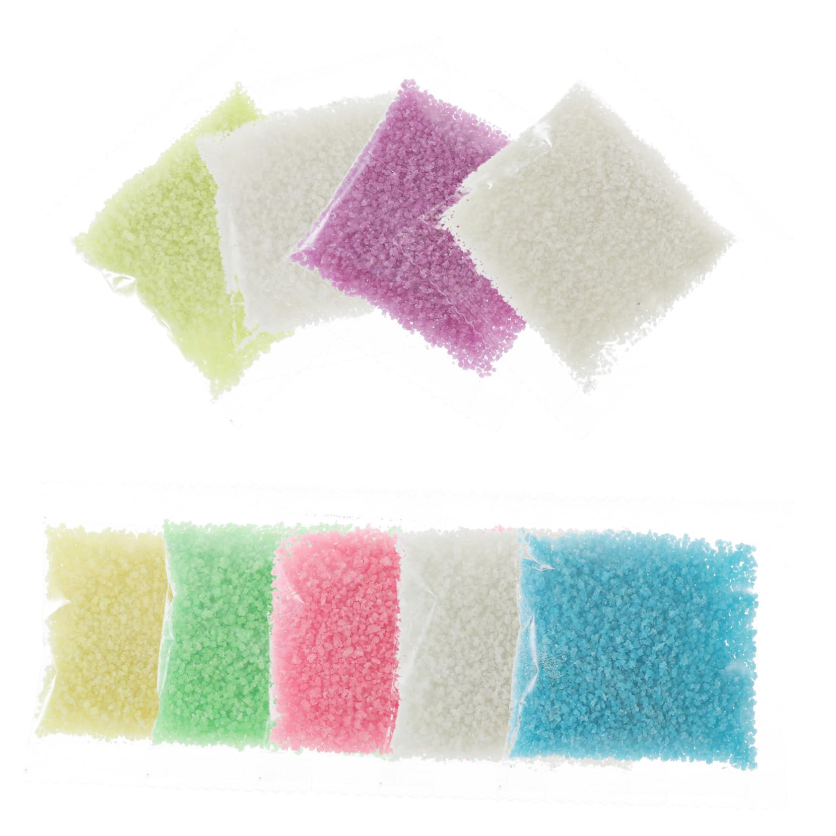 Garneck 9pcs Florescent Sand for Diy Crafts Glow Dark Powder for Luminous Terrariums