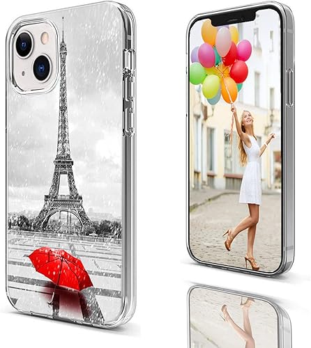 Miniatura 9 de AKORAVO - Funda para iPhone 14, iPhone 13 para mujeres, hombres y niñas, funda protectora completa a prueba de golpes, delgada, suave, TPU