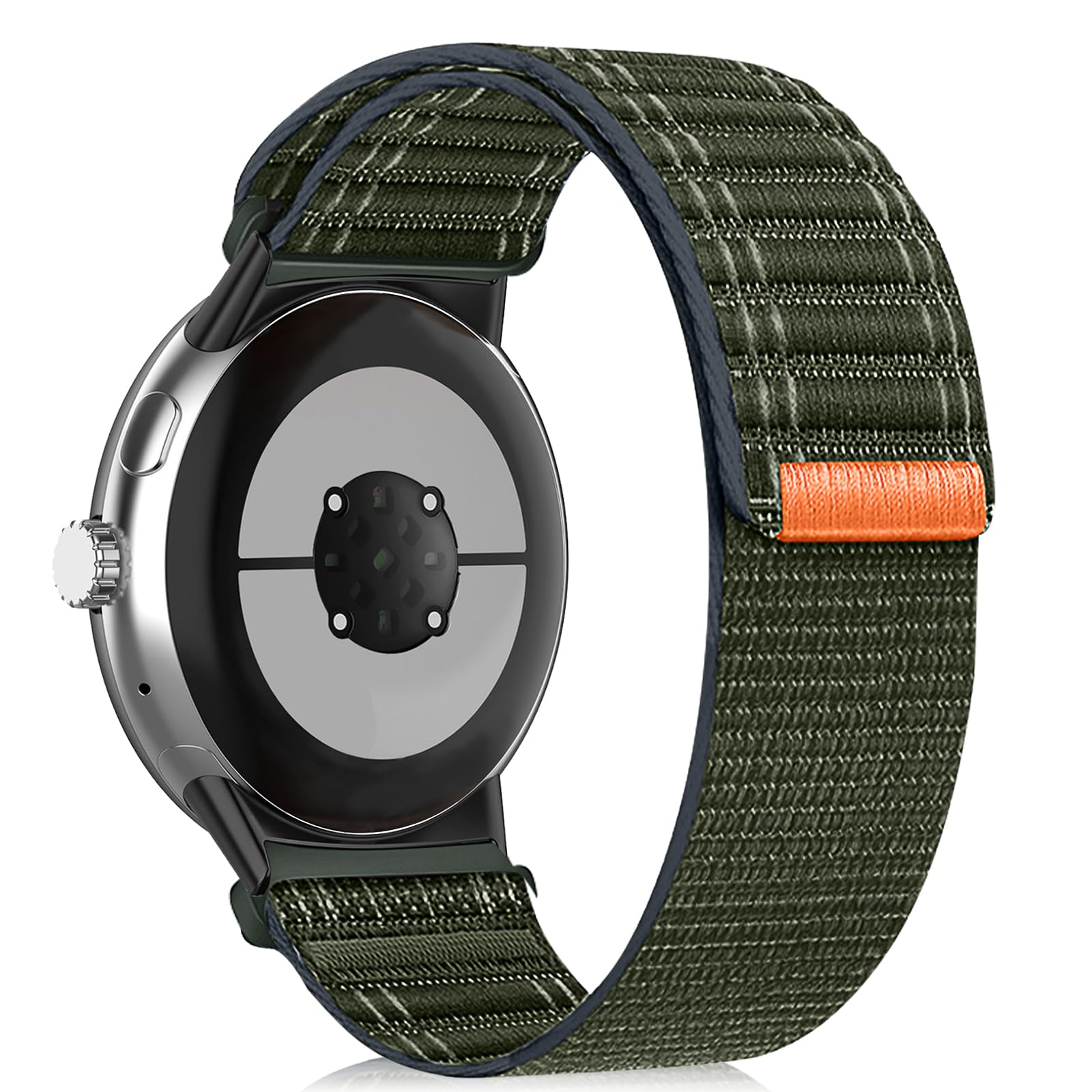 ZoRoll Nylonowy pasek kompatybilny z Google Pixel Watch 3 45 mm, wymienna bransoletka dla mężczyzn i kobiet, elastyczny nylonowy pasek z rzepem do Google Pixel Watch 3 45 mm