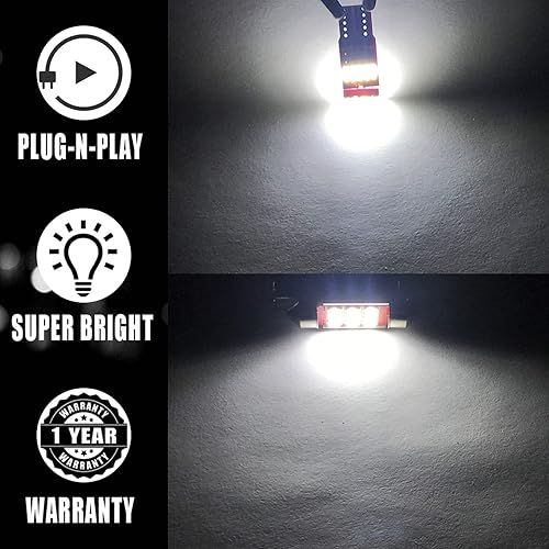 Miniatura 4 de LMLZNP Bombillas LED blancas para automóvil, kit de luz de techo de cúpula de lectura, para Nissan Frontier 2005, 2006, 2007, 2008, 2009, 2010-2017,