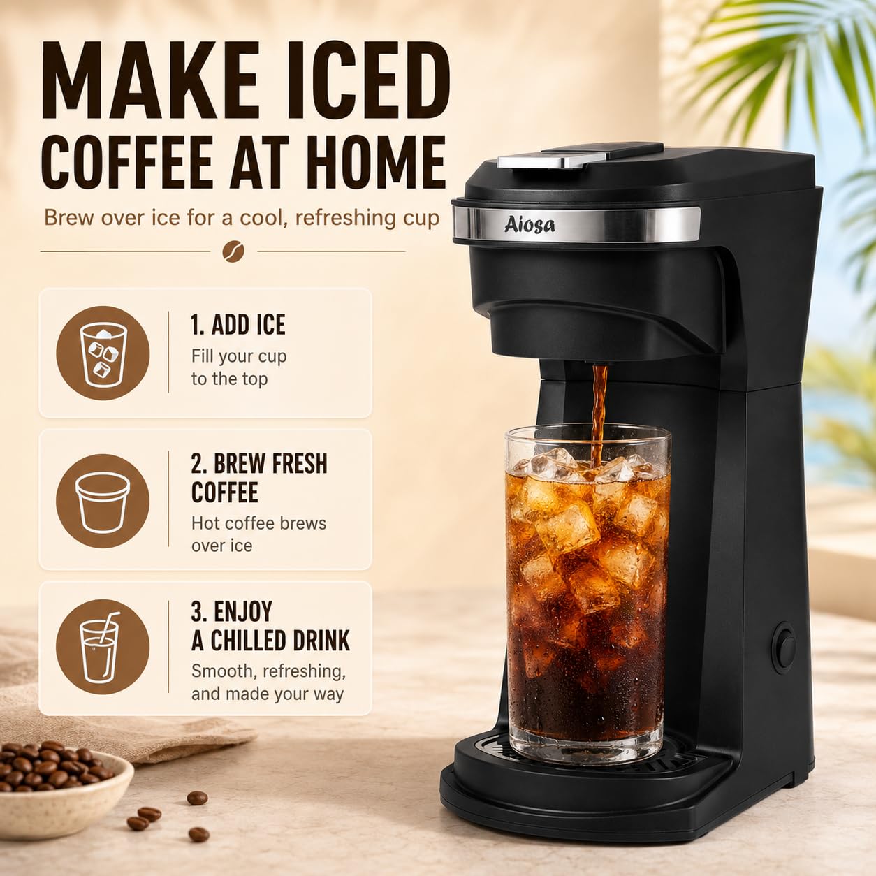 Macchina da caffè 2 in 1, monoporzione K da 14 once, con tazza da viaggio, mini macchina da caffè personale individuale, funzionamento con un pulsante, spegnimento automatico, 800 W con filtro