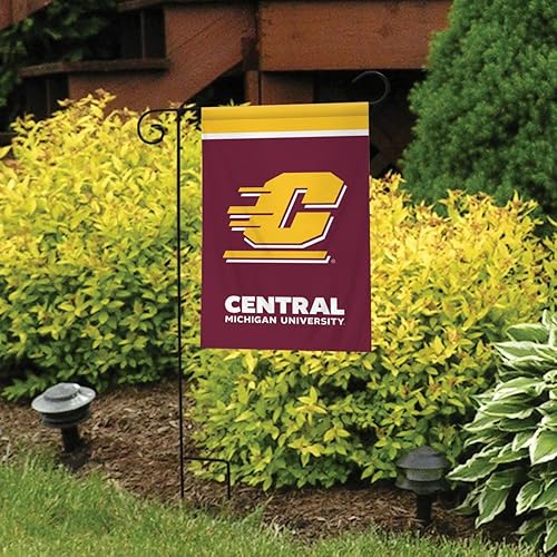 Bandera de jardín NCAA de la Universidad Central de Michigan, de 12.5 x 18 pulgadas, Briarwood Lane