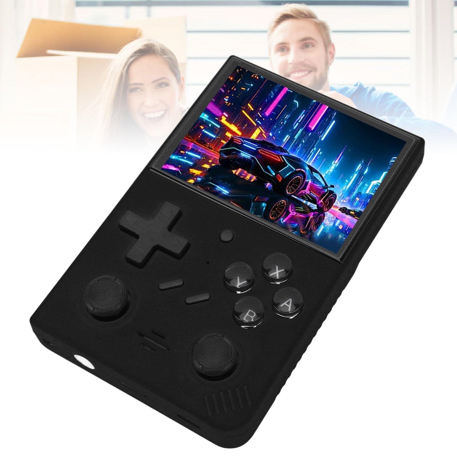 Consola de Juegos Portátil Compacta con Pantalla LCD IPS de 3,5 Pulgadas para Entretenimiento Al Aire Libre (64G)