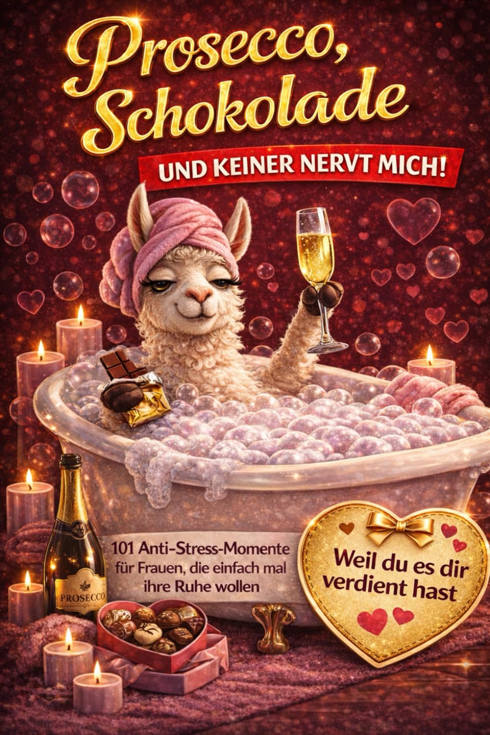 Prosecco, Schokolade und keiner nervt mich! 101 Anti-Stress-Momente für Frauen, die einfach mal ihre Ruhe wollen | Perfektes Geschenk für Frauen