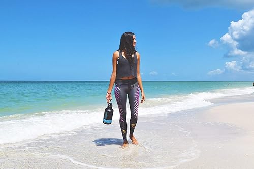 Miniatura 5 de Coldest Botella de agua deportiva (tapa con pajilla) a prueba de fugas de acero inoxidable con aislamiento para bebida fría o caliente, doble pared,