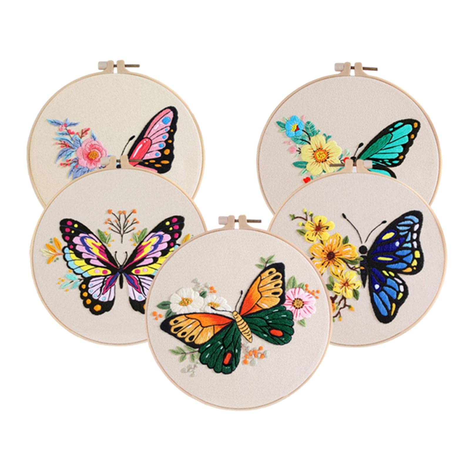 希少♦️ヴィンテージ♦️木製フレーム 変更可 刺繍花柄ミラー