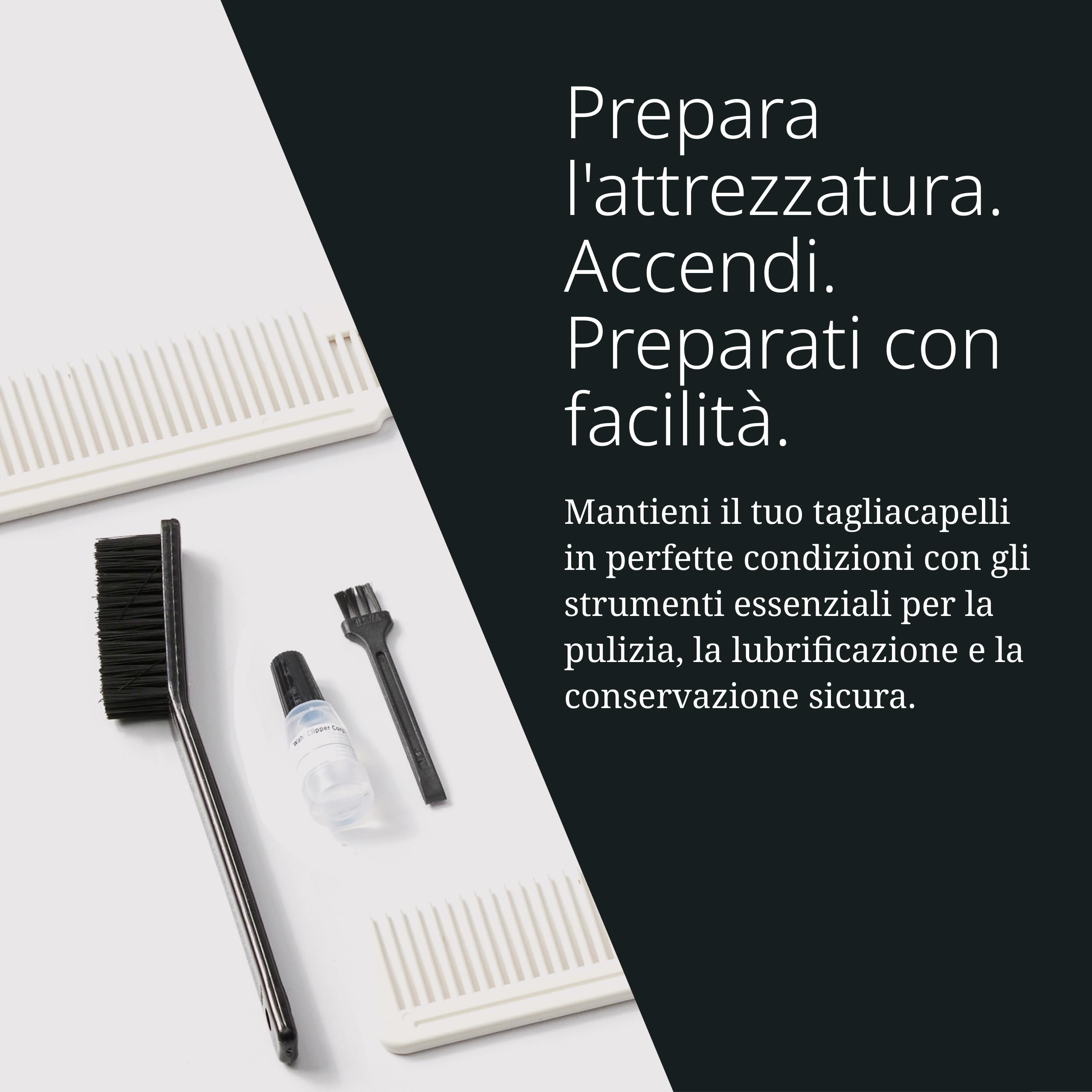 Wahl Cordless Barber Combo - Black Magic Clip & Detailer Li - Lame in titanio - 100 minuti di autonomia