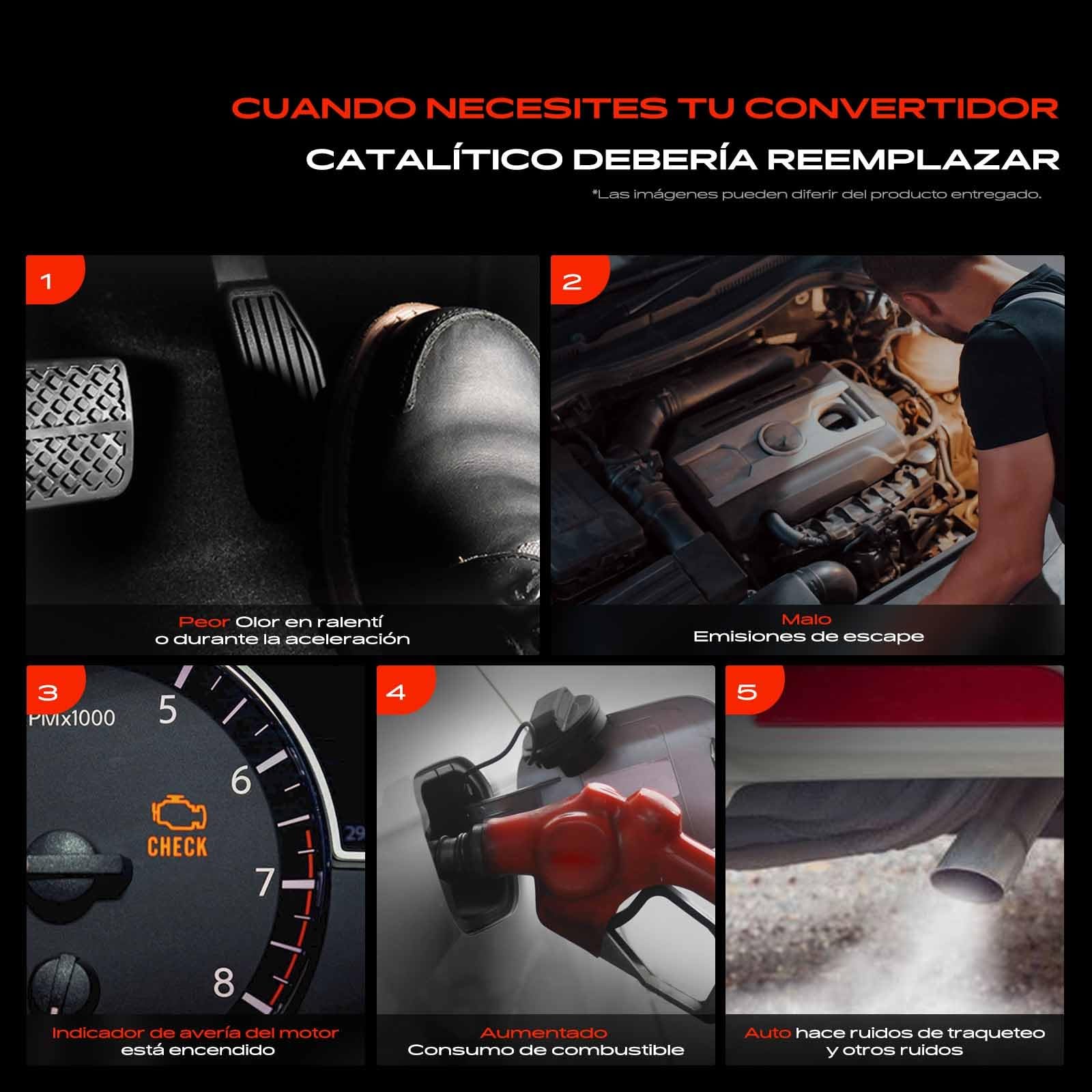 Frankberg Catalizador Gasolina Compatible con Adam M13 1.4L Adam M13 1.2L Corsa D S07 1.4L Corsa E X15 1.4L Astra J P10 1.4L Replace# 28760