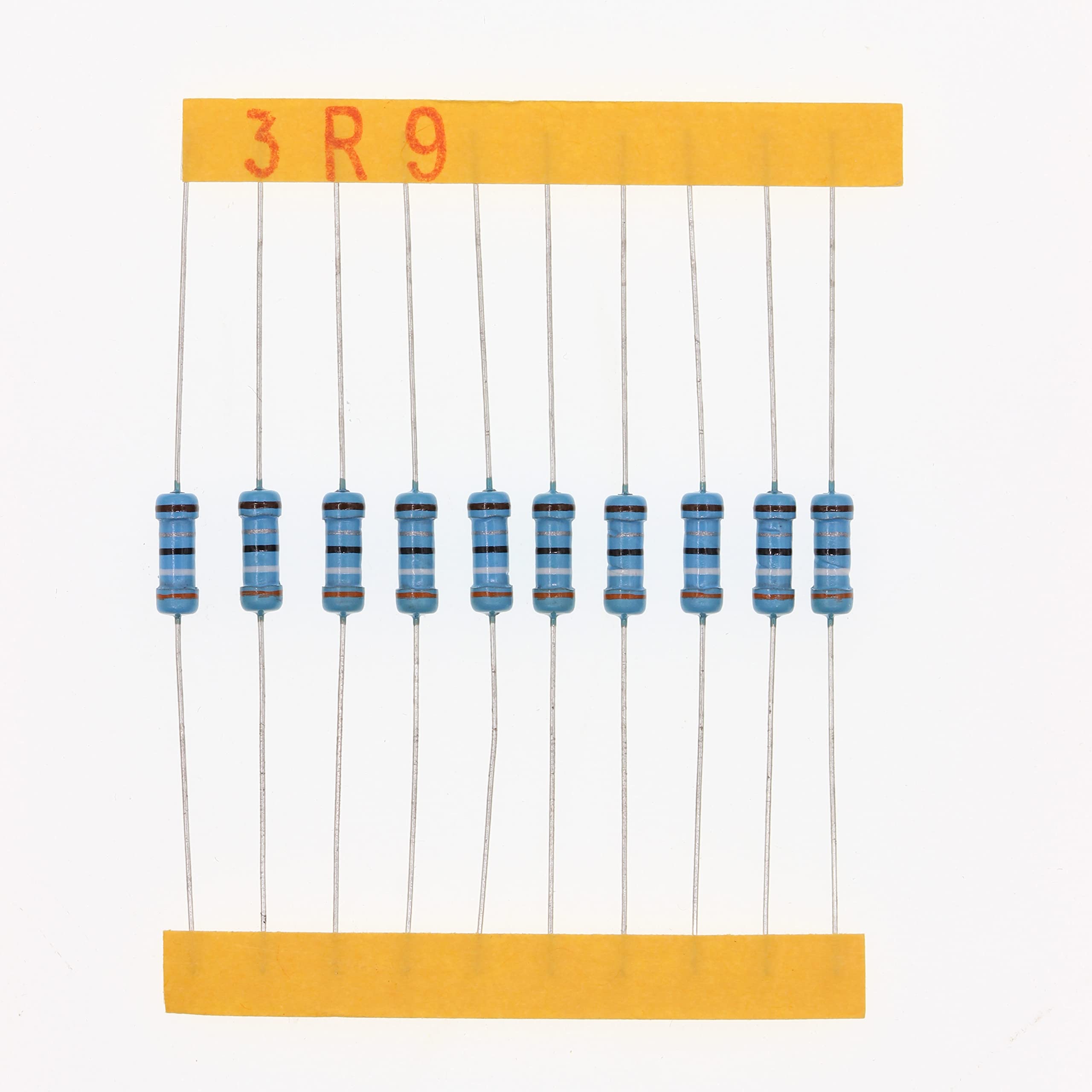 HUABAN 100 Pieces 0.5 Watts 1/2W 3R9 3.9 Ohm 1% Metal Film Resistor