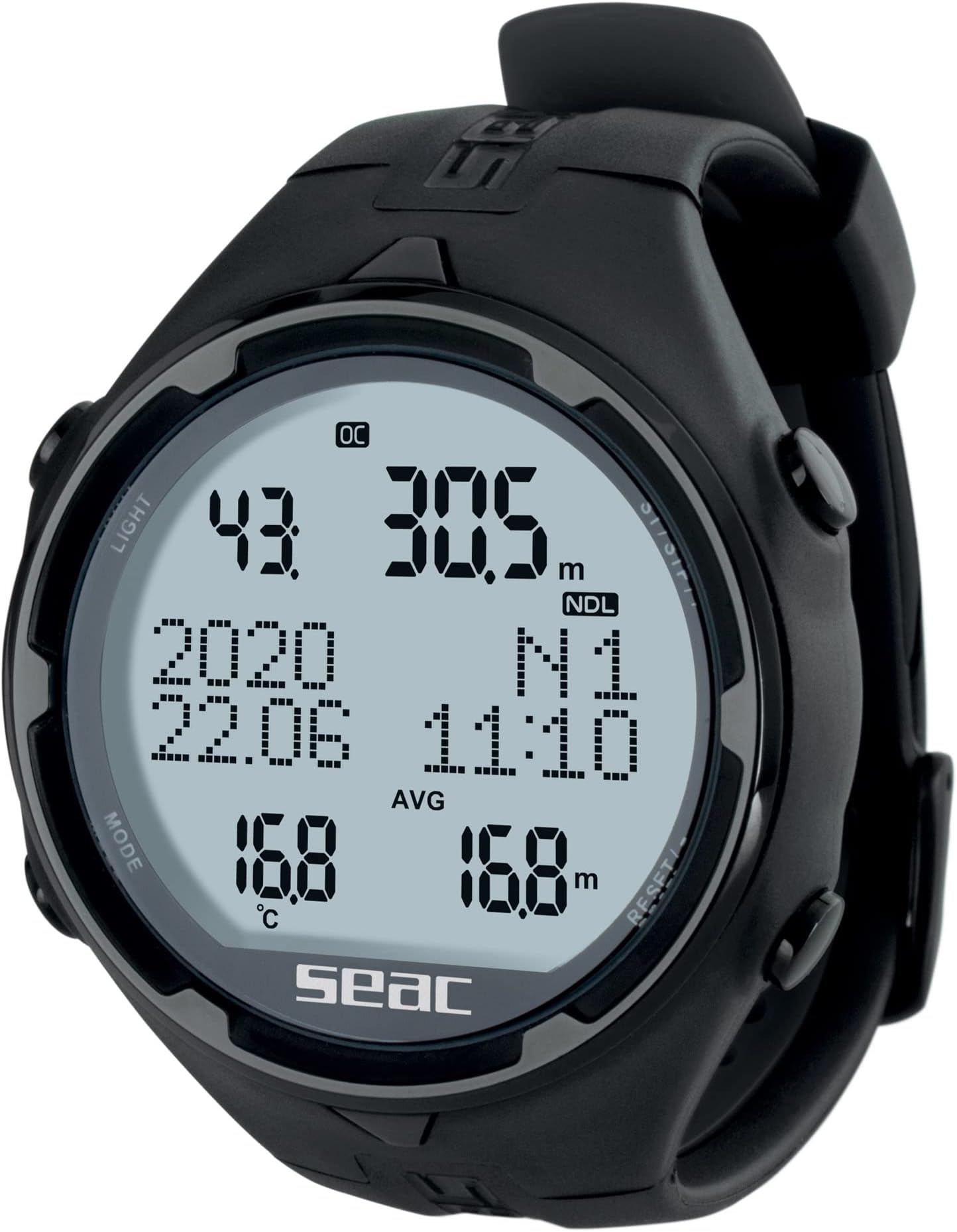 Action, Dive Computer with Scuba and Freediving Mode, Dive Logbook, Dive Planner, Safety Alarms