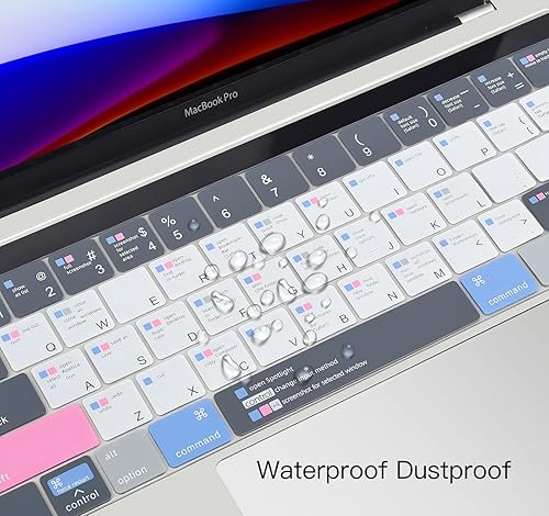 Miniatura 5 de CaseBuy MacBook Pro 13 pulgadas teclado atajos para 2019 2018 2017 2016 MacBook Pro 13" 15" con Touch Bar Modelo A2159 A1989 A1706 A1990 A1707 MAC