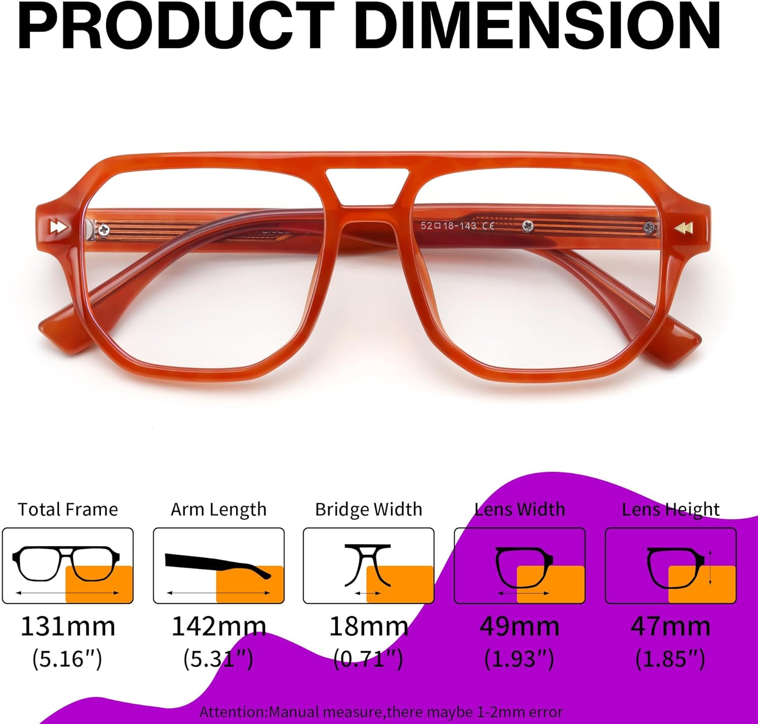 FEISEDY Aviator Blue Light Glasses for Men Women, Retro 70s Style Design TR90 Anti Glare Digital Eyestrain & Daily Wear B0284 - Image 6